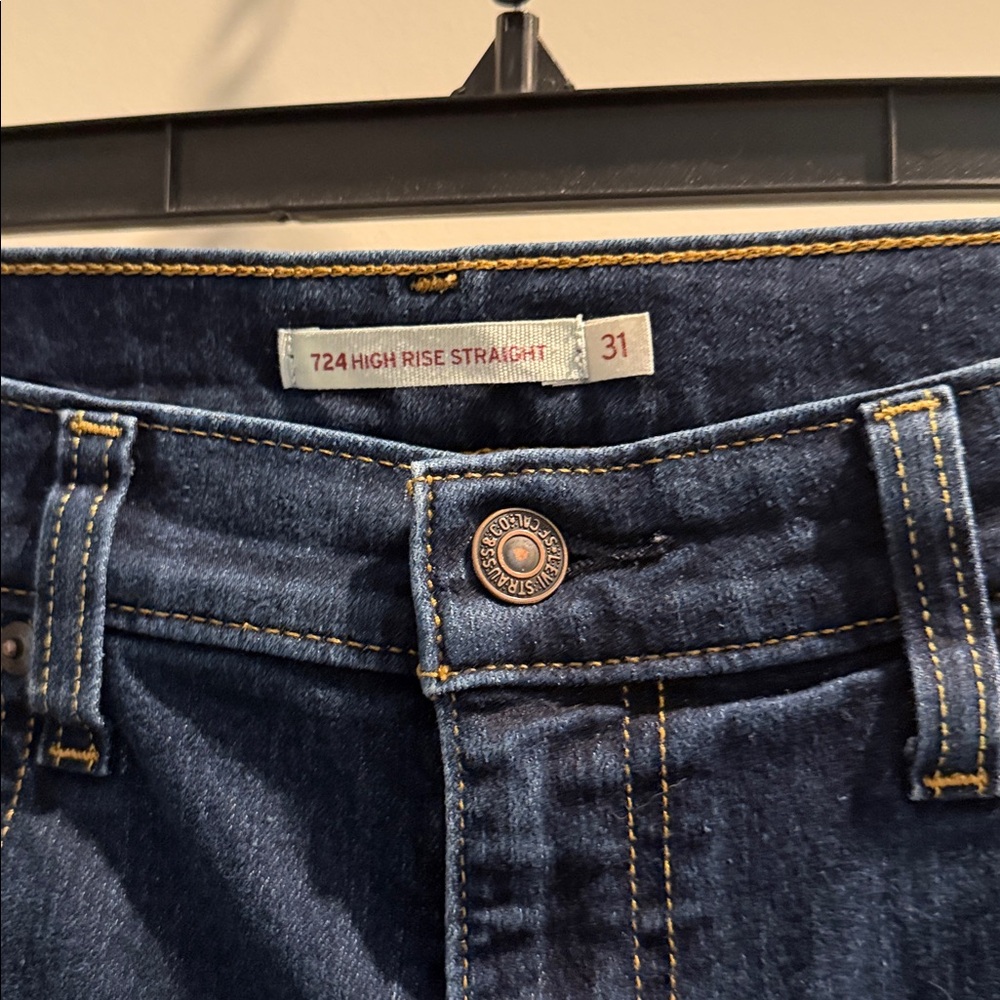 Women’s Levi Strauss 724 High Rise Straight Leg Jeans - Picture 3 of 9